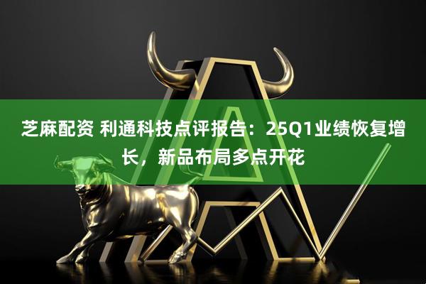 芝麻配资 利通科技点评报告：25Q1业绩恢复增长，新品布局多点开花