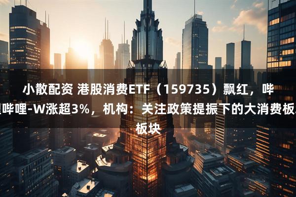 小散配资 港股消费ETF（159735）飘红，哔哩哔哩-W涨超3%，机构：关注政策提振下的大消费板块