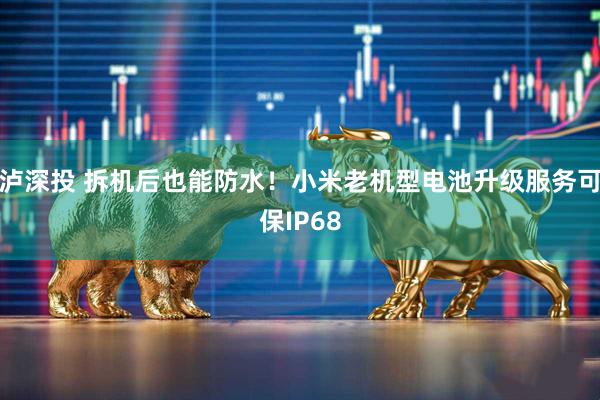 泸深投 拆机后也能防水！小米老机型电池升级服务可保IP68