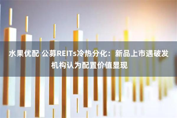 水果优配 公募REITs冷热分化：新品上市遇破发 机构认为配置价值显现